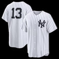 New York Yankees #13 Jazz Chisholm Jr. White Jereymy Home Replica Jersey