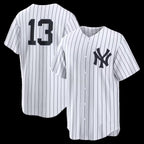 New York Yankees #13 Jazz Chisholm Jr. White Jereymy Home Replica Jersey