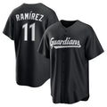 Cleveland Guardians #11 Jos¨¦ Ram¨ªrez Black Jereymy Replica Player Jersey