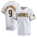 San Diego Padres #9 Jake Cronenworth White Jereymy Home Limited Player Jersey