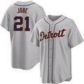 Detroit Tigers #21 Jackson Jobe Gray Jereymy Cool Base Stitched Jersey