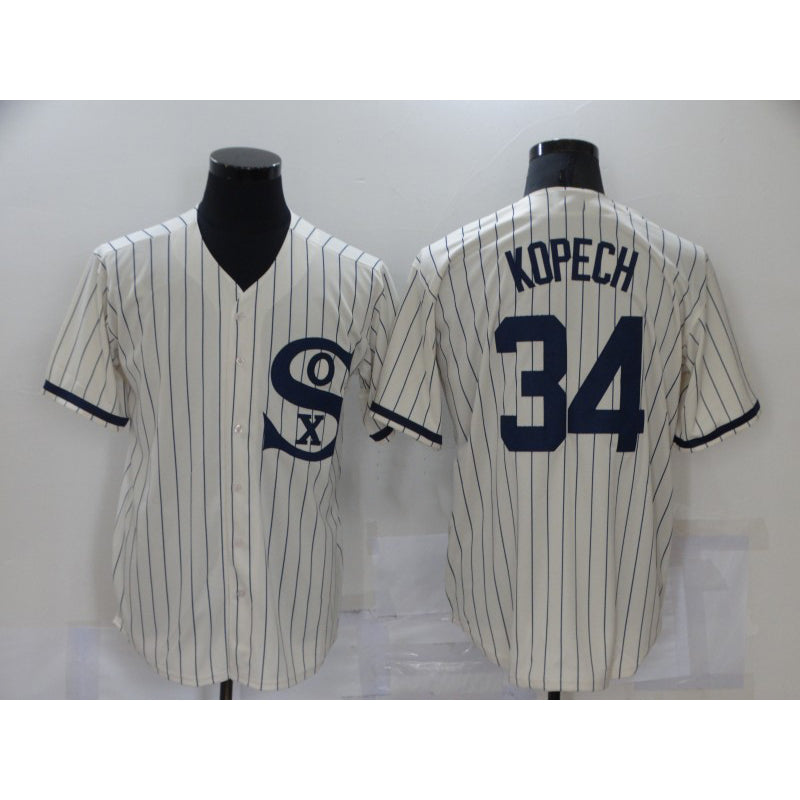 Chicago White Sox #34 Michael Kopech 2021 Cream Jereymy Field of Dreams Name Cool Base Stitched Jersey