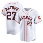 Houston Astros #27 Jose Altuve White Jereymy Home Limited Player Jersey