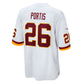 W.Football Team #26 Clinton Portis White Jereymy Retired Player Game Jersey