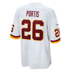 W.Football Team #26 Clinton Portis White Jereymy Retired Player Game Jersey