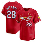 St. Louis Cardinals #28 Nolan Arenado Red Jereymy 2024 City Connect Limited Player Jersey