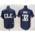 Cleveland Guardians #38 Steven Kwan Navy Jereymy 2024 City Connect Limited Stitched Jersey