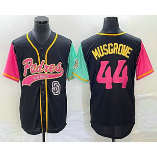 San Diego Padres #44 Joe Musgrove Black Jereymy NEW 2023 City Connect Cool Base Stitched Jersey 2