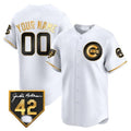 Custom Chicago Cubs 2024 Jackie Robinson Patch Vapor Premier Limited Jersey V2 ¨C White Jereymy