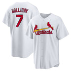 St. Louis Cardinals #7 Matt Holliday White Jereymy Home Retired Player Replica Jersey