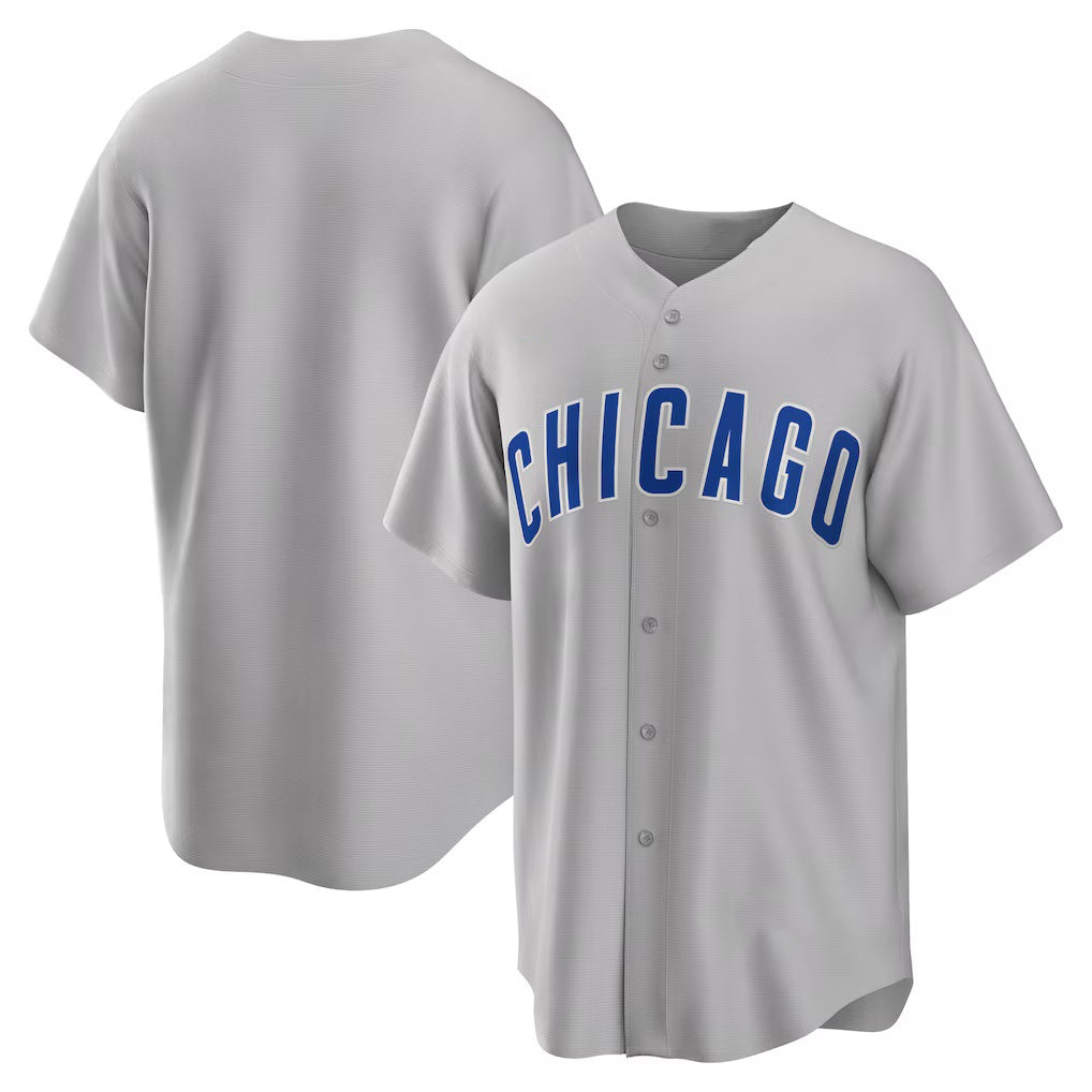 Chicago Cubs Gray Jereymy Road Replica Team Jersey