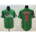 Philadelphia Phillies #7 Trea Turner Green Jereymy Phanatic Limited Stitched Jersey