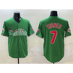 Philadelphia Phillies #7 Trea Turner Green Jereymy Phanatic Limited Stitched Jersey