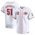 Cincinnati Reds #51 Graham Ashcraft White Jereymy Home Limited Stitched Jersey