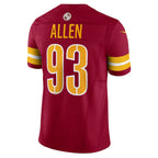 W.Commanders #93 Jonathan Allen Vapor F.U.S.E. Limited Jersey - Burgundy Jereymy