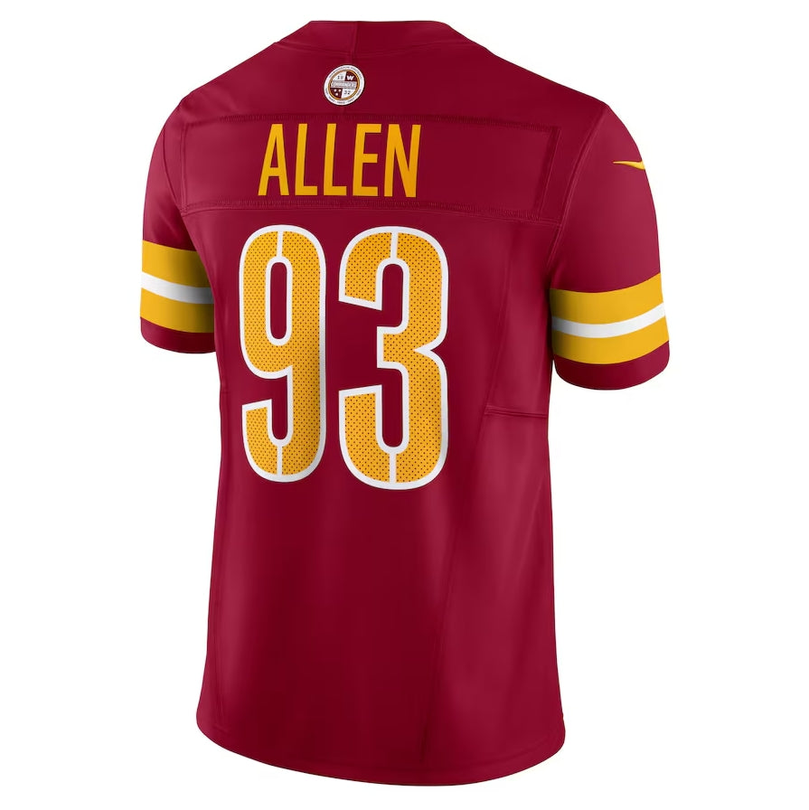 W.Commanders #93 Jonathan Allen Vapor F.U.S.E. Limited Jersey - Burgundy Jereymy