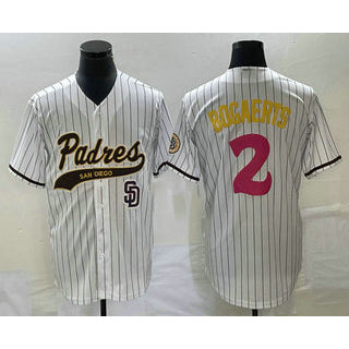 San Diego Padres #2 Xander Bogaerts White Jereymy NEW 2023 City Connect Cool Base Stitched Jersey 2