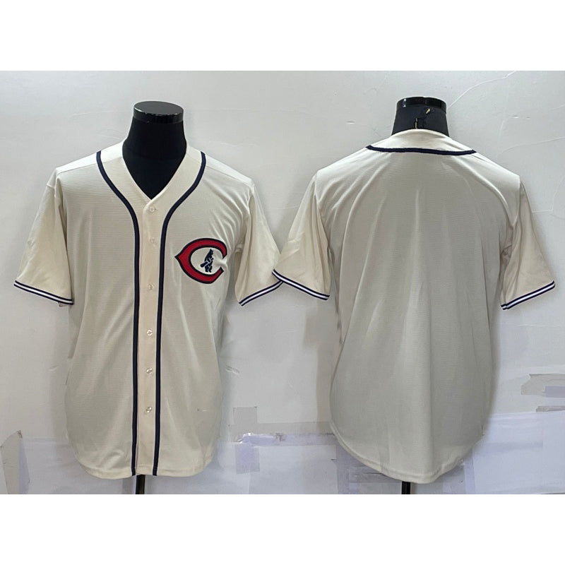 Chicago Cubs Blank Cream Jereymy Turn Back the Clock Stitched Cooperstown Collection Jersey