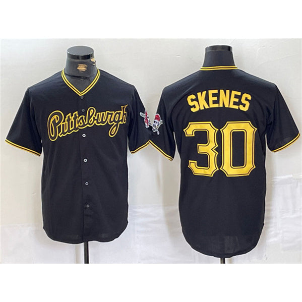 Pittsburgh Pirates #30 Paul Skenes Black Jereymy Stitched Jersey