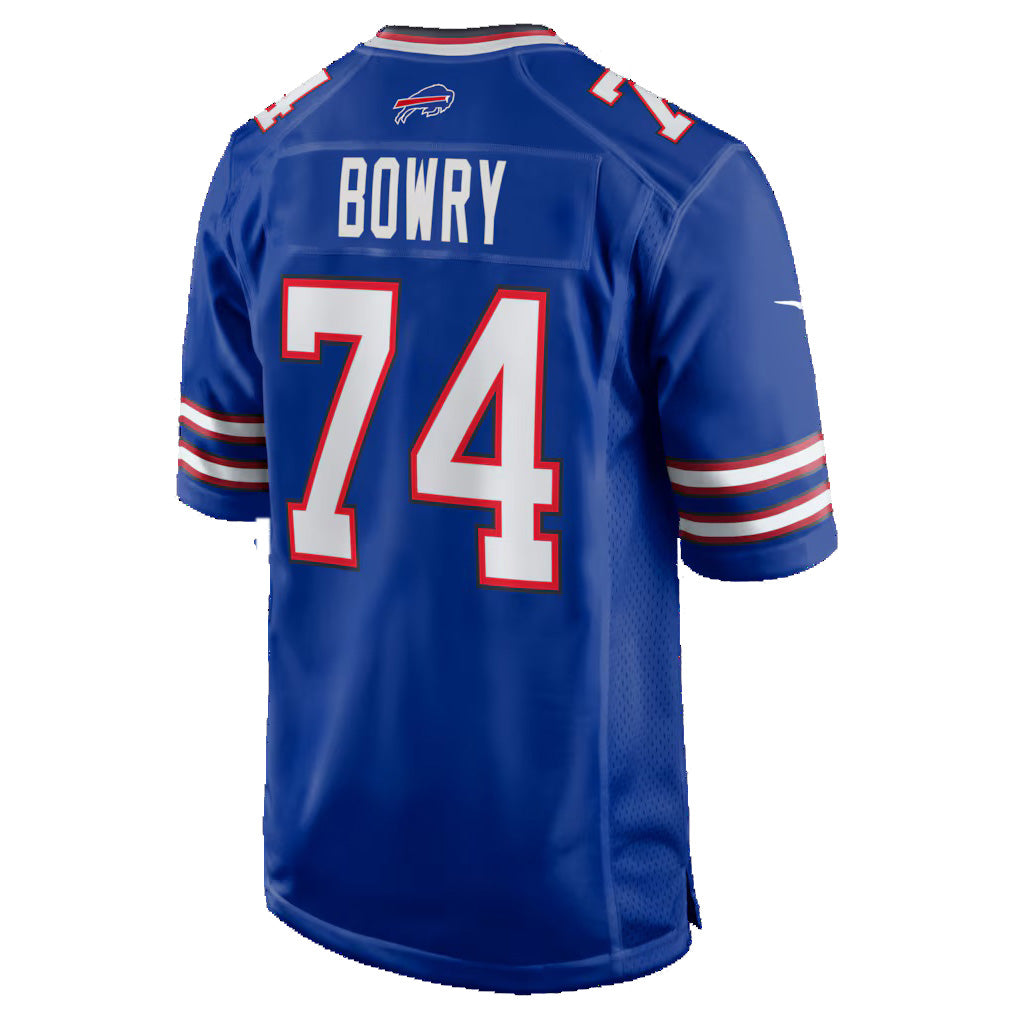B.Bills #74 Jude Bowry Royal Jereymy Team Game Jersey