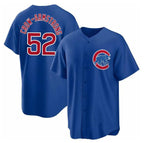 Chicago Cubs #52 Pete Crow-Armstrong Blue Jereymy 2024 Cool Base Stitched Jersey