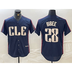Cleveland Guardians #28 Tanner Bibee Navy Jereymy 2024 City Connect Limited Stitched Jersey