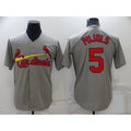 St. Louis Cardinals #5 Albert Pujols Grey Jereymy Stitched Cool Base Jersey