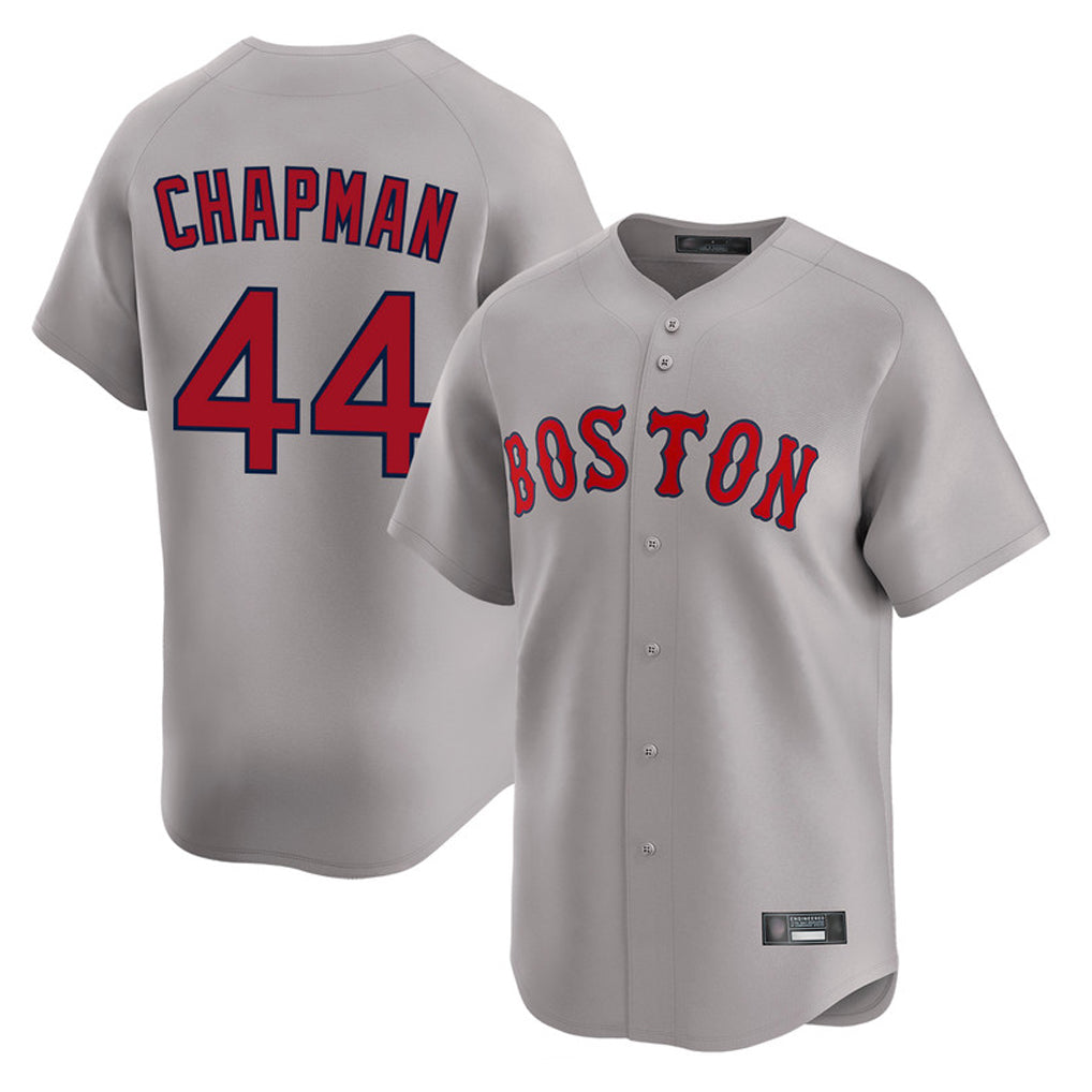 Boston Red Sox #44 Aroldis Chapman Player Gray Jereymy Road Limited Home Game Stitched Jerseys1