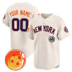 Custom New York Yankees x Dragon Ball Cream Jereymy Vapor Premier Limited Jersey - All Stitched