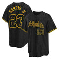 Atlanta Braves #23 Michael Harris II Player Black Jereymy Snake Skin City Home Game Stitched Jerseys