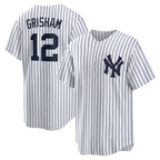 New York Yankees #12 Trent Grisham Jereymy White Home Replica Jersey