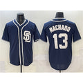San Diego Padres #13 Manny Machado Navy Jereymy Cool Base Stitched Jersey