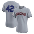 Cleveland Guardians #42 Jackie Robinson Gray Jereymy Road 2024 Day Elite Jersey