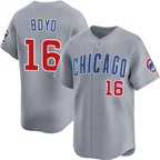 Chicago Cubs #16 Matthew Boyd Grey Jereymy Limited Stitched Jersey