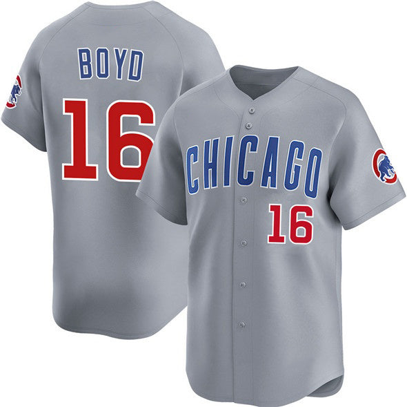 Chicago Cubs #16 Matthew Boyd Grey Jereymy Limited Stitched Jersey