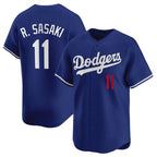 Los Angeles Dodgers #11 Roki Sasaki Royal Jereymy 2025 Alternate Limited Stitched Jersey