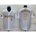 Miami Marlins #2 Jazz Chisholm Jr Number White Jereymy 2022 All Star Stitched Cool Base Jersey