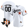 Custom Houston Astros Cactus Jack Style Vapor Premier Limited Jersey ¨C White Jereymy