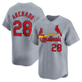 St. Louis Cardinals #28 Nolan Arenado Gray Jereymy Away Limited Player Jersey