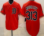 Detroit Tigers #313 Motor City Orange Jereymy Limited Jersey