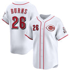 Cincinnati Reds #26 Chase Burns White Jereymy Home Limited Stitched Jersey