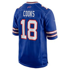 B.Bills #18 Brandin Cooks Royal Jereymy Team Game Jersey