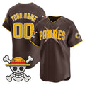 Custom San Diego Padres x One Piece Brown Jereymy Vapor Premier Limited Jersey - Stitched