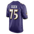 B.Ravens #75 Jonathan Ogden Purple Jereymy Retired Player Game Jersey