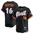 San Francisco Giants #16 Rafael Devers Black Jereymy 2025 City Connect Limited Player Jersey