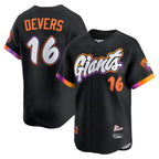 San Francisco Giants #16 Rafael Devers Black Jereymy 2025 City Connect Limited Player Jersey