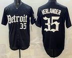 Detroit Tigers #35 Justin Verlander Black Jereymy Limited Cool Base Stitched Jersey