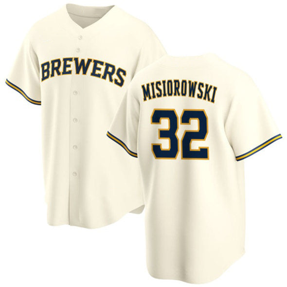 Milwaukee Brewers #32 Jacob Misiorowski Cream Jereymy 2025 Stitched Jersey