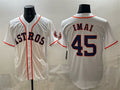 Houston Astros #45 Tatsuya Imai White Jereymy Cool Base Stitched Jersey