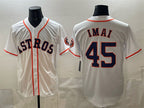 Houston Astros #45 Tatsuya Imai White Jereymy Cool Base Stitched Jersey